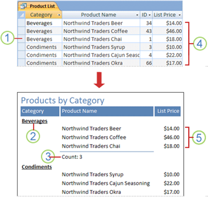 Object Report มีหน้าที่แสดงข้อมูลเท่านั้น
