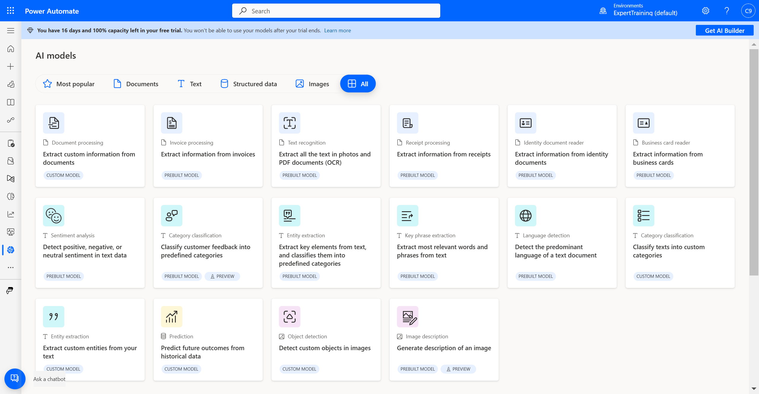 AI Models ใน AI Builder ของ Microsoft Power Platform ที่สามารถให้เราเลือกใช้งานได้ทั้งใน Power Apps และ Power Automate