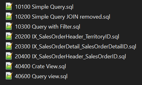 ไฟล์ script ต่าง ๆ ที่จะใช้ใน Workshop นี้