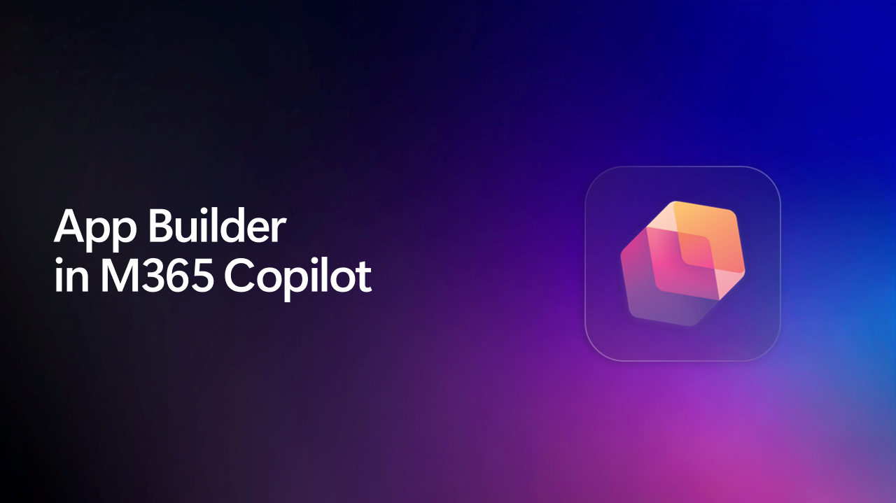 เครื่องมือ App Builder ใน M365 Copilot