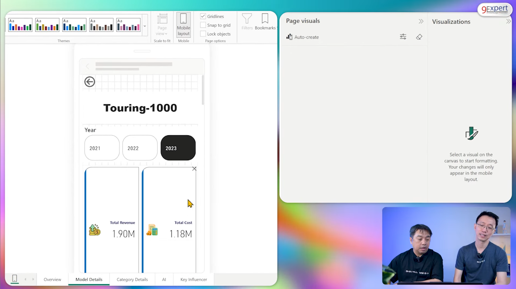 Layout มือถือหลังจากกด Auto-crate Mobile Layout