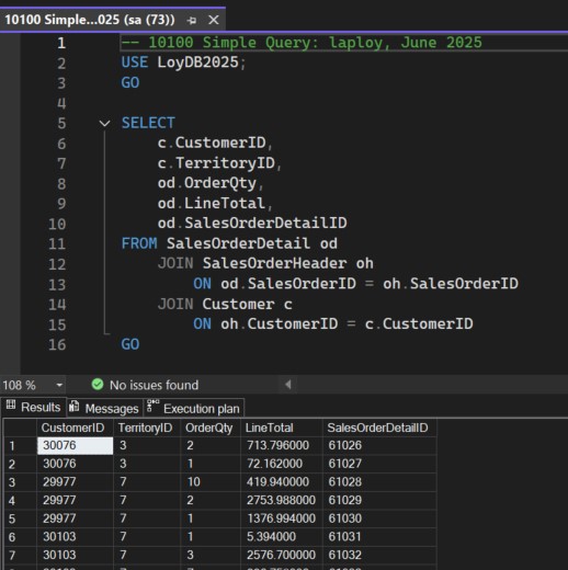SQL สคริปต์อย่างง่ายเพื่อการทดลอง