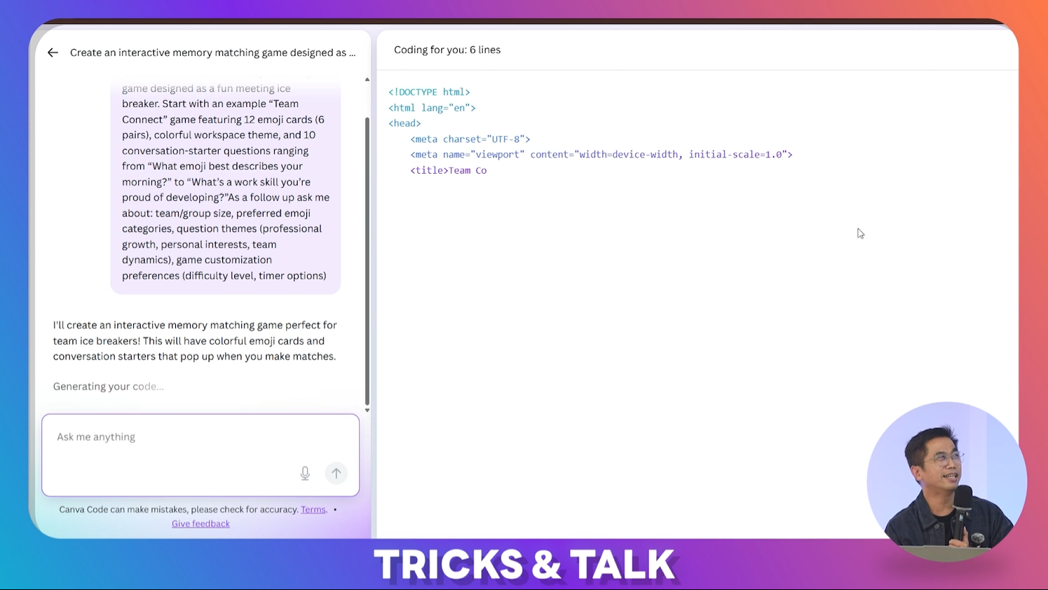 การใช้ Canva สร้างเกมสำหรับการทำเป็นกิจกรรมระหว่างผู้ Present กับผู้เข้าฟัง
