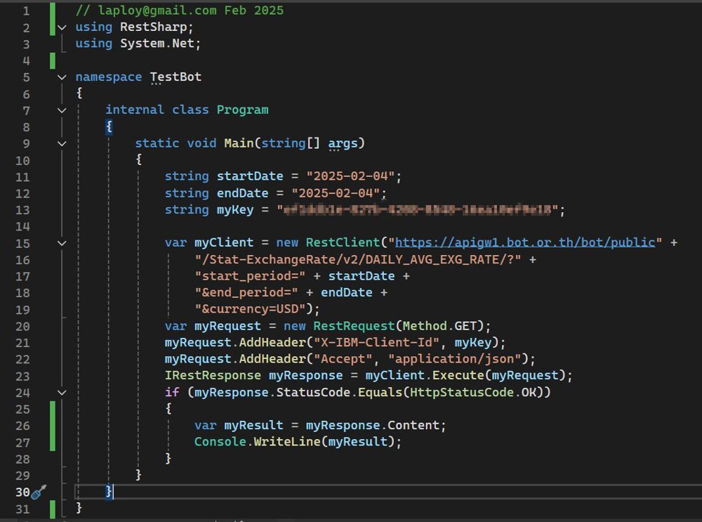 ซอร์สโค้ดตัวอย่าง <script src="https://gist.github.com/laploy/1e2add267d5767d32926568bf4ae3bde.js"></script> แทรก script บรรทัดบนเพื่อแสดงซอร์สโค้ดไว้ในหน้าเว็บ 9Expert