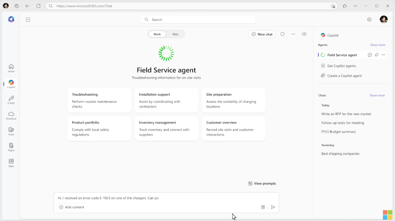 Copilot agents เครื่องมือ Bot สำหรับการโต้ตอบข้อมูลเฉพาะทางในองค์กร
