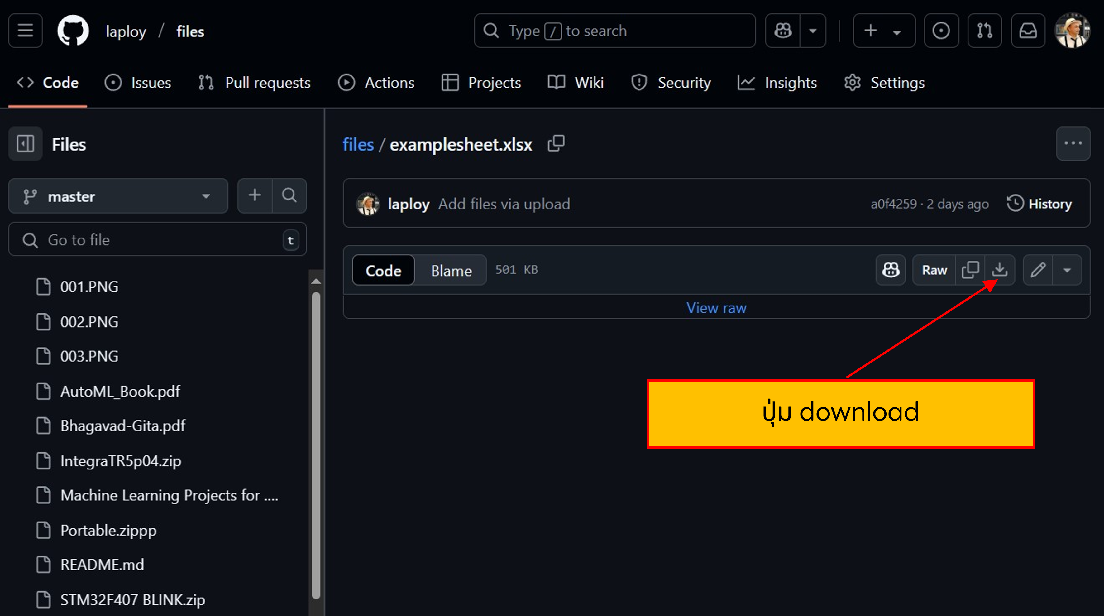เข้าไปที่หน้าเว็บแล้วกดปุ่ม Download