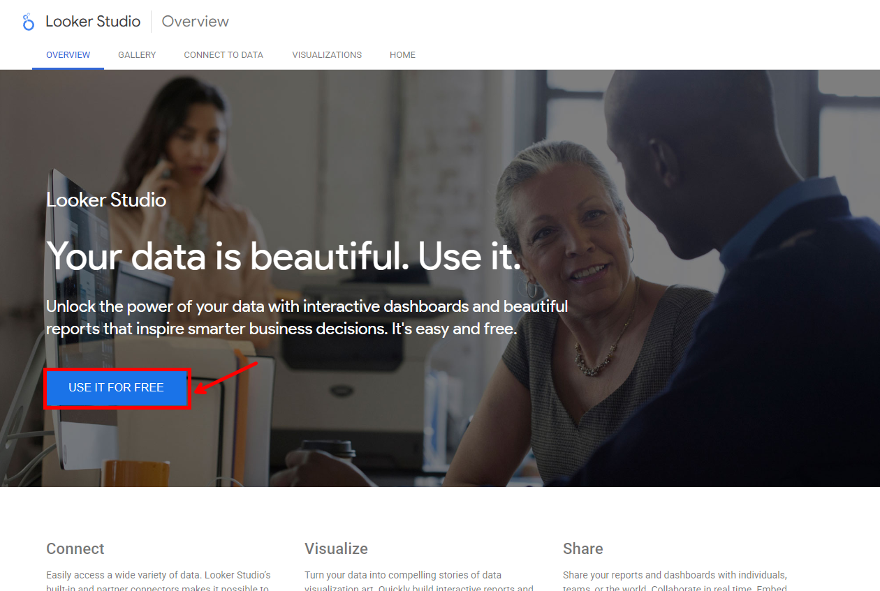 การสมัครใช้งาน Looker Studio