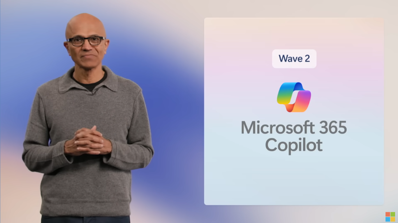 คุณ Satya Nadella ประกาศการมาถึง Wave ที่ 2 ของ Microsoft 365 Copilot