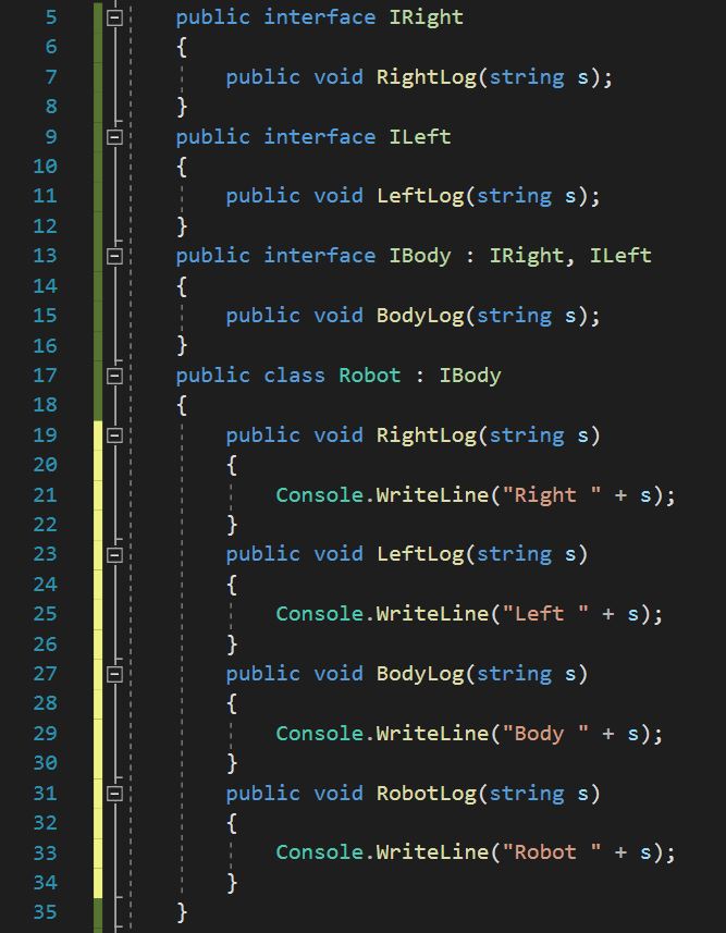 อินเตอร์เฟสกับการสืบคุณสมบัติจากหลายแหล่ง