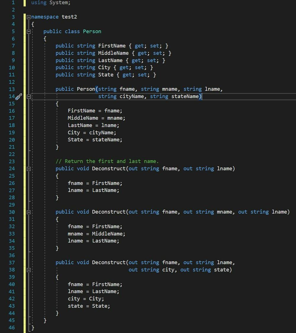 นิยามคลาส Person
