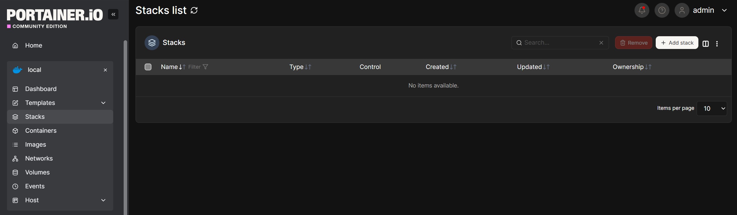 การสร้าง Stack โดยการใช้ Git repository