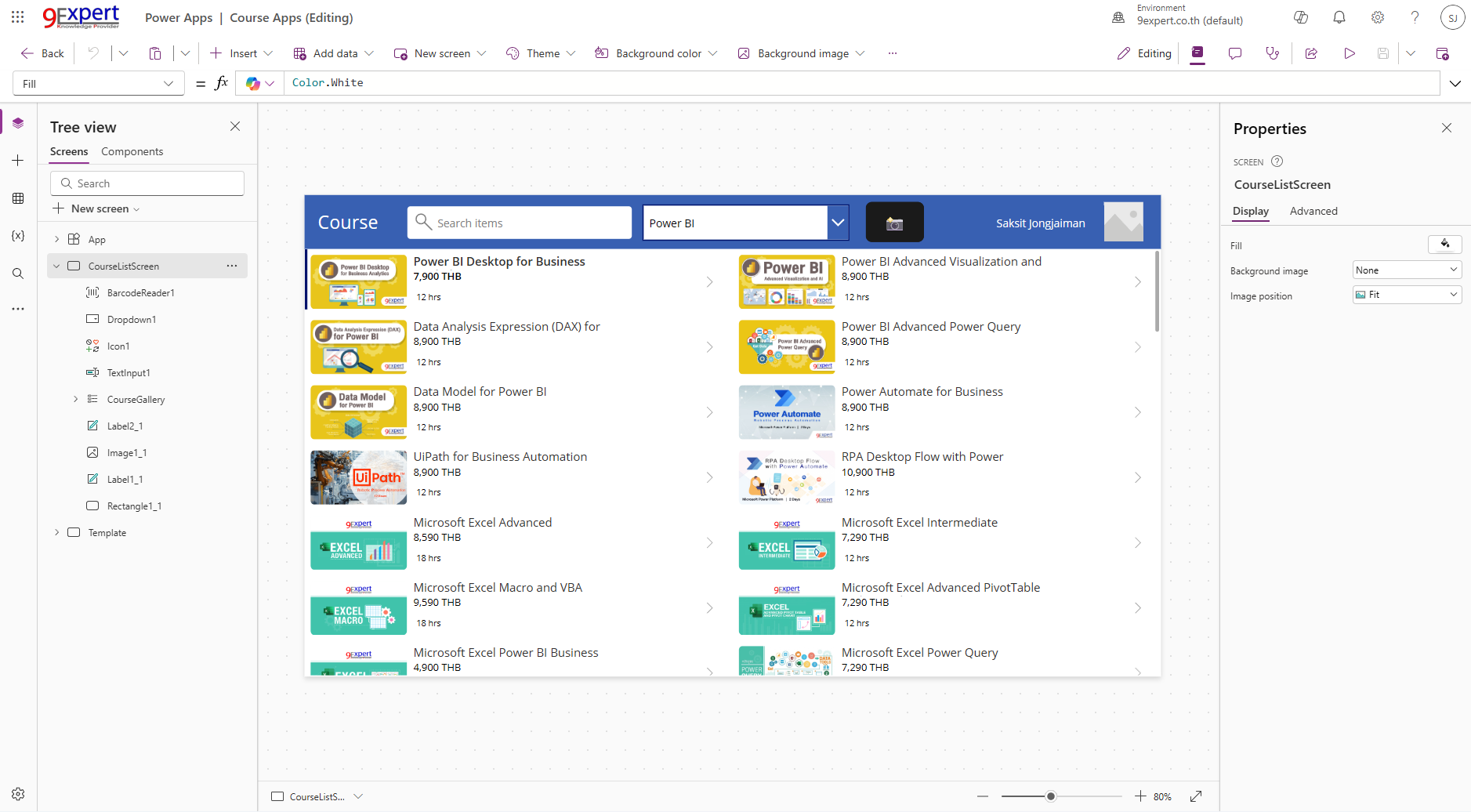 Application ที่พัฒนาบน Power Apps