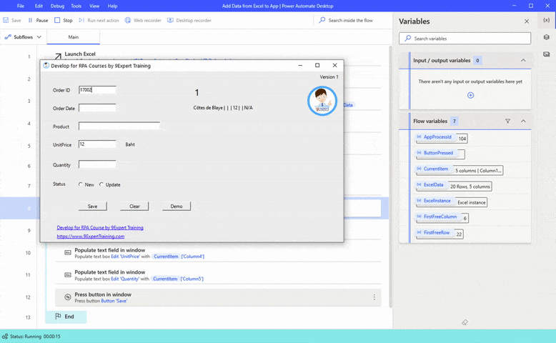 ตัวอย่างงานที่สร้างได้ด้วย Power Automate Desktop