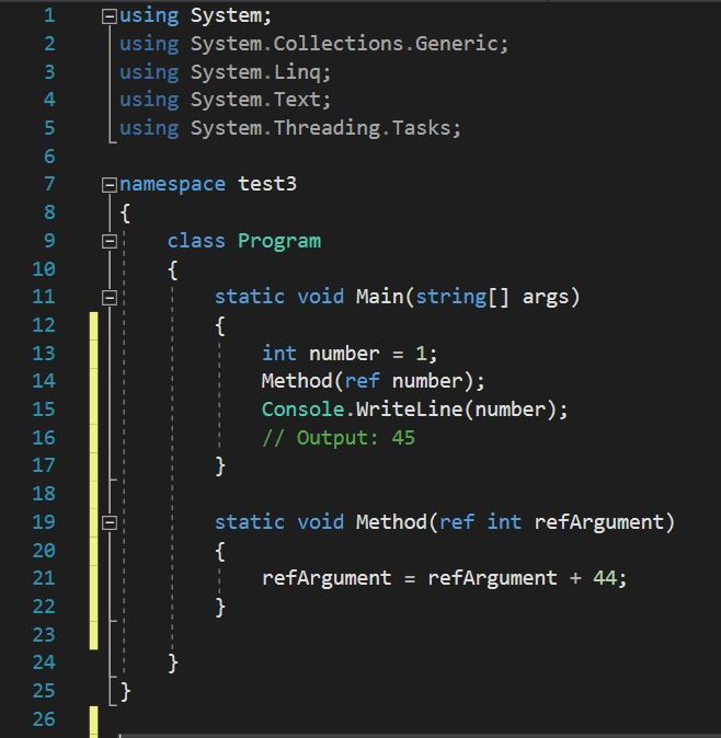 ตัวอย่างการใส่คำสั่ง ref