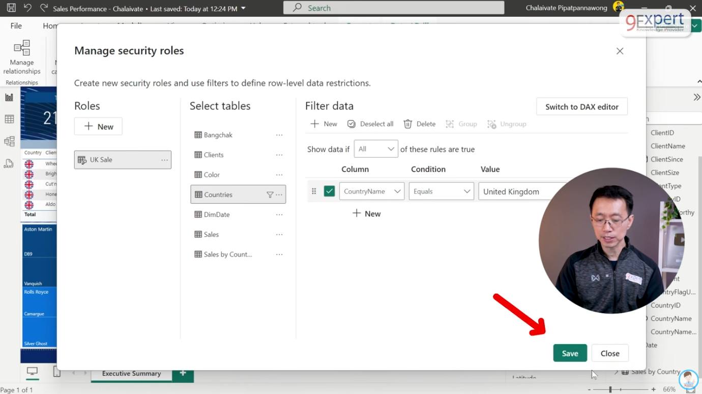 เลือก Table ที่ต้องการและระบุเงื่อนไขในการกรองข้อมูลให้เรียบร้อย