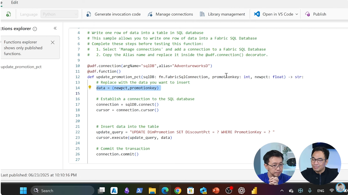 ค่าของ data จะปรับเรียงใหม่เป็น newpct, promotionkey