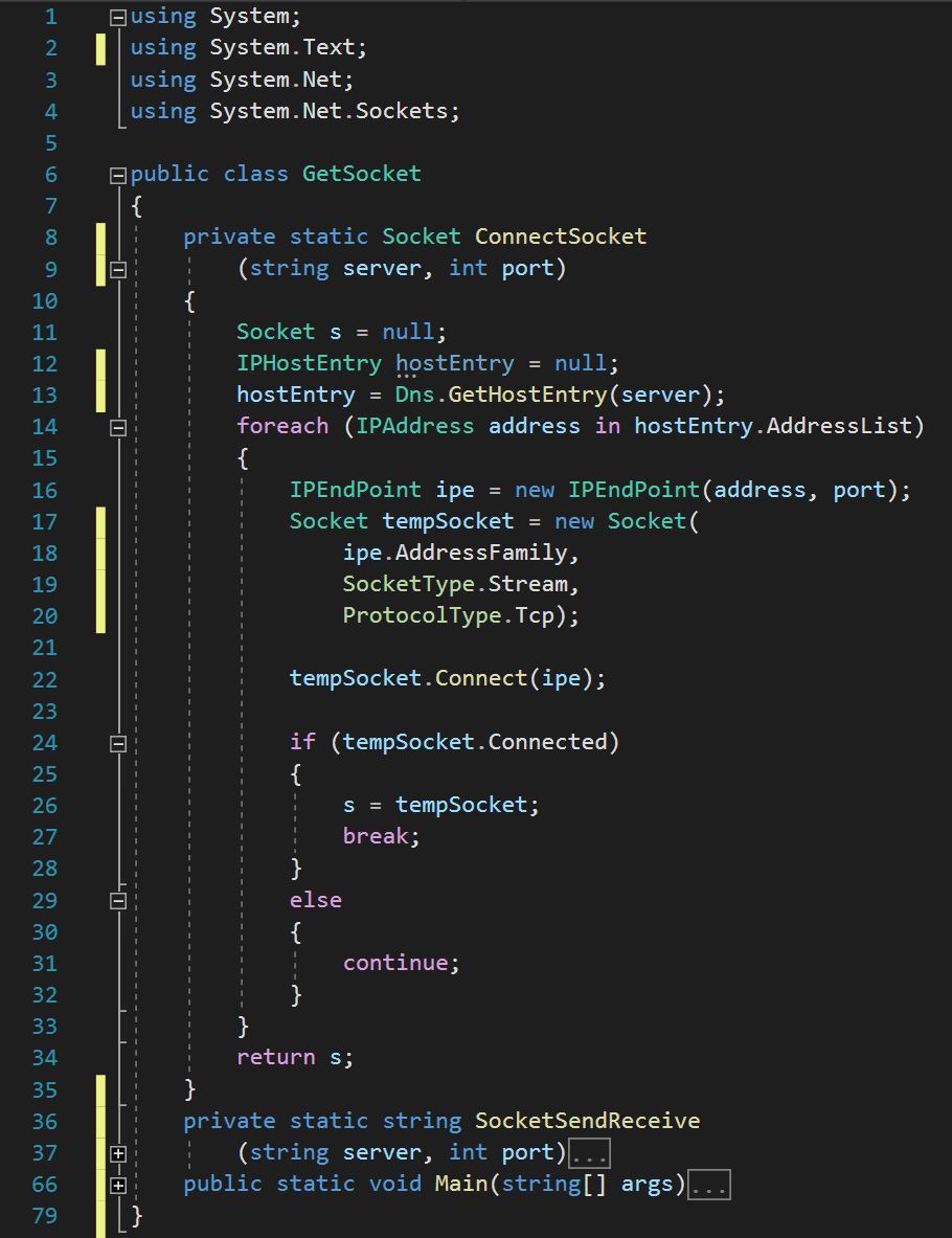 ตัวอย่างการใช้คลาสซอกเก็ตเพื่อส่งและรับข้อมูลกับเซอฟเวอร์ HTTP