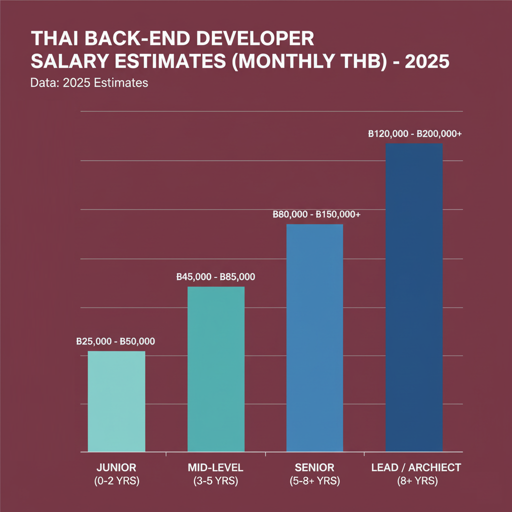 เงินเดือนเฉลี่ยแรงงานสาย Software Engineer ของไทยปี 2025