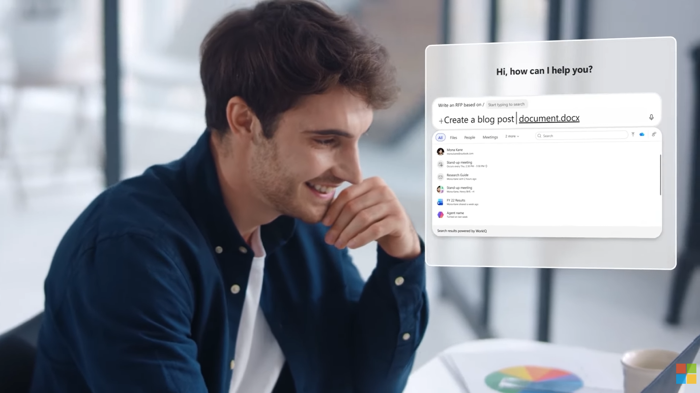 การทำงานของ Agent ใน Microsoft 365 Copilot หลังมีการเพิ่ม Work IQ เข้าไป